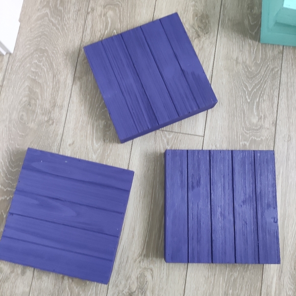 1 Purple unsanded wooden riser - Picture 4 of 4